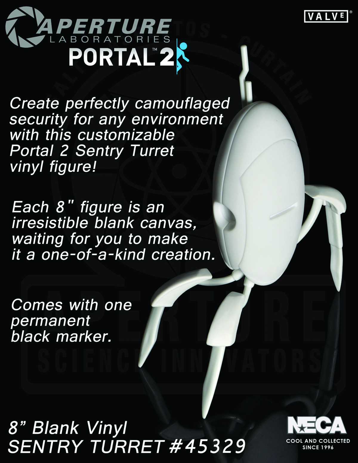 Neca portal 2 sentry turret фото 5