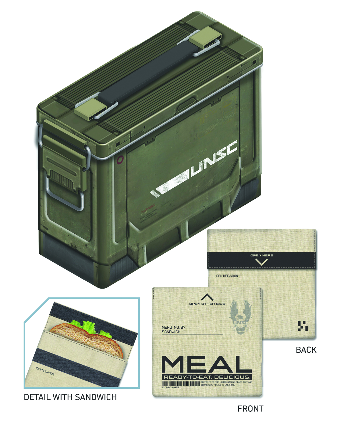 FEB142439 - HALO AMMO CRATE LUNCHBOX - Previews World