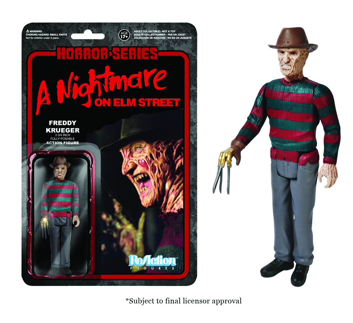 JUN142168 - REACTION HORROR FREDDY KRUEGER FIG - Previews World