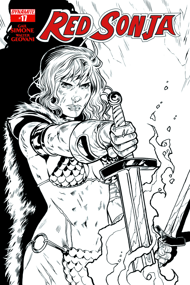 Sep Red Sonja Copy Isaacs B W Incv Previews World