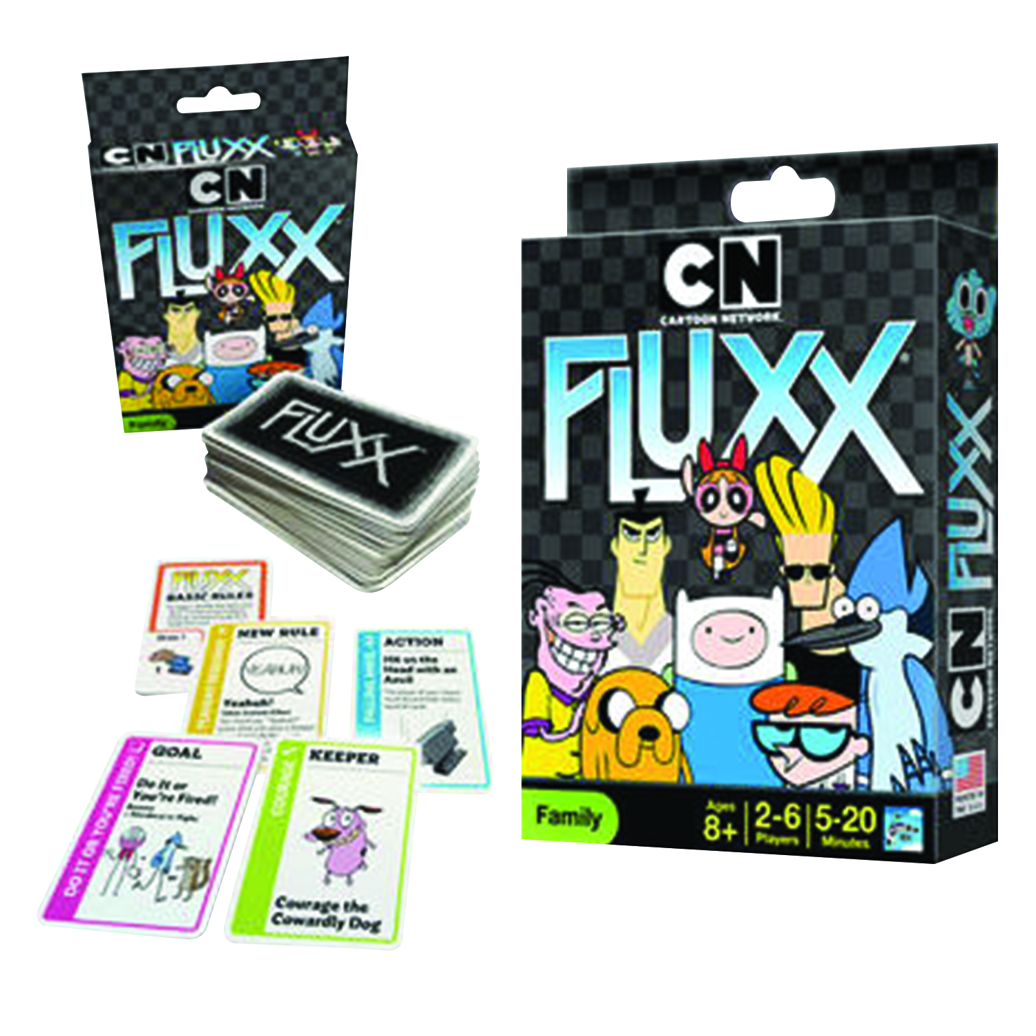 FEB158255 - CARTOON NETWORK FLUXX CARD GAME DISPLAY - Previews World