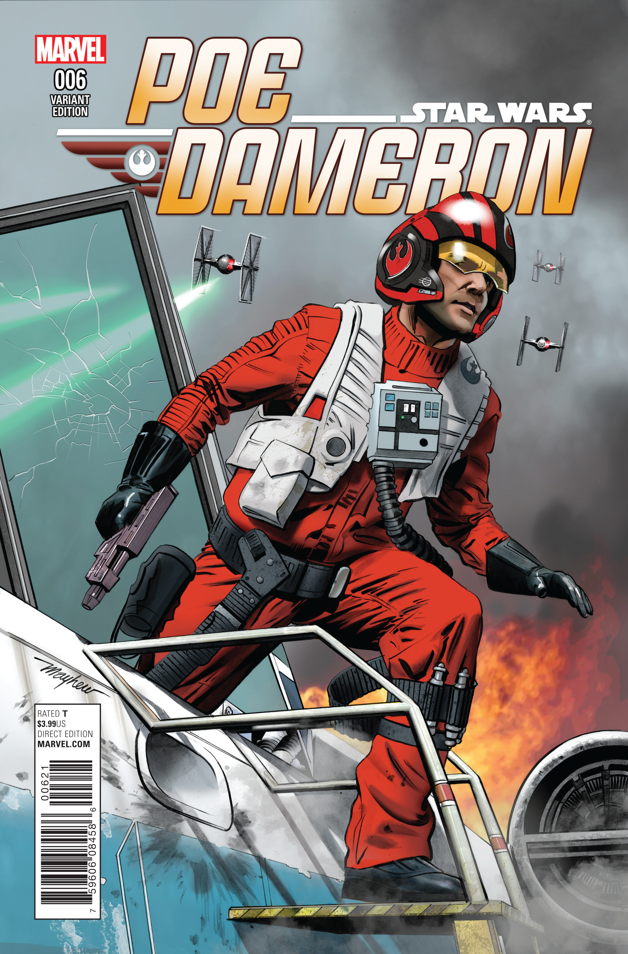 <b>Star</b> <b>wars</b> POE <b>dameron</b> #6 mayhew var (JUL161044) .