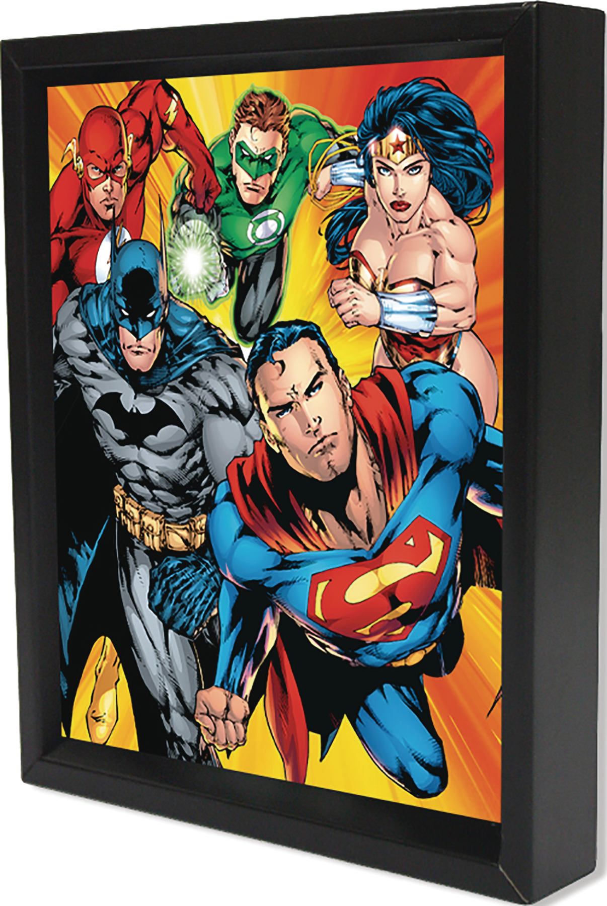 AUG168126 - JUSTICE LEAGUE HEROES LENTICULAR 3D SHADOWBOX - Previews World