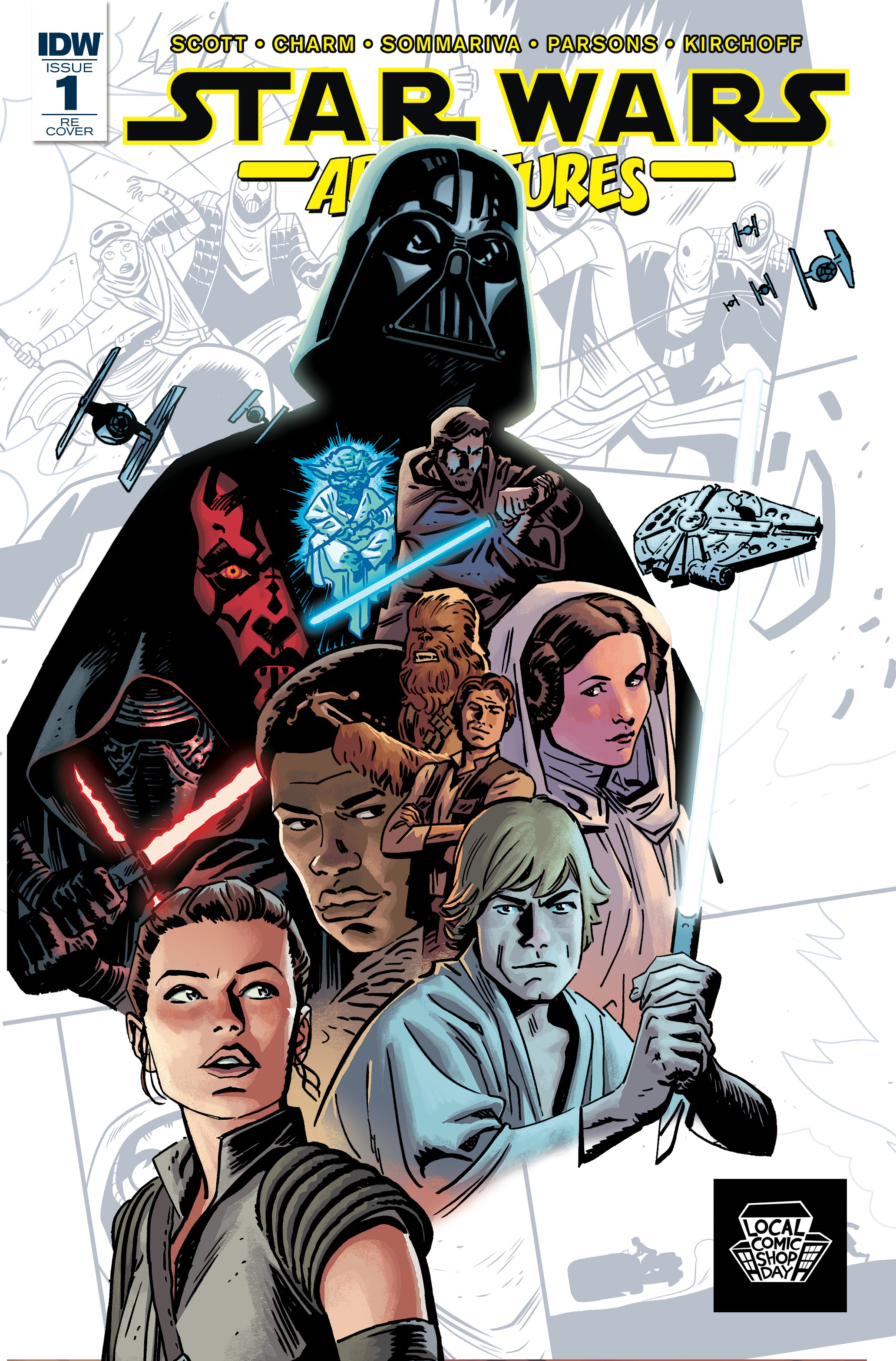 Star Wars Adventures. IDW'S Star Trek 400th Issue LD Cover variant.