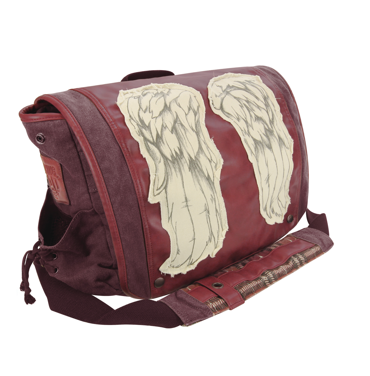 Walking dead <b>daryl</b> wings red messenger bag (JUL188287) .