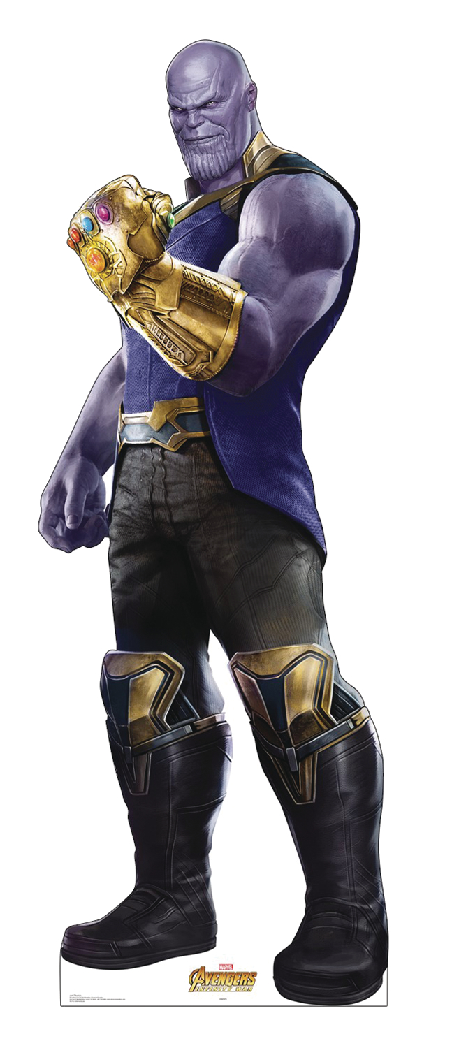 OCT188148 - MARVEL INFINITY WAR THANOS LIFE-SIZE STAND UP - Previews World