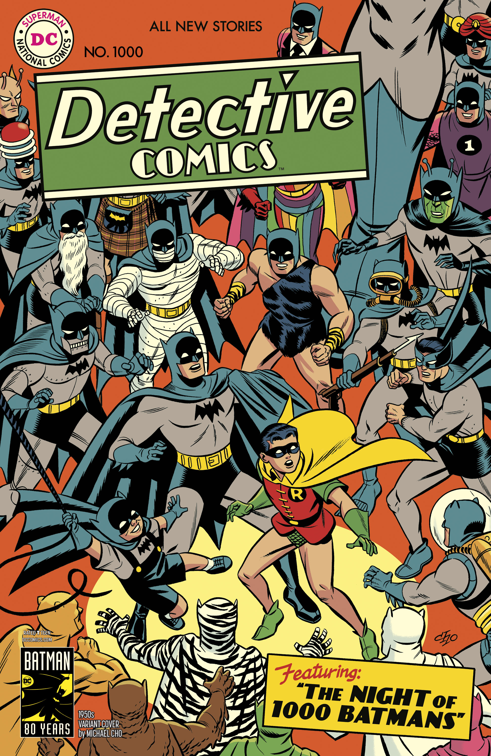 JAN190546 - DETECTIVE COMICS #1000 1950S VAR ED - Previews World