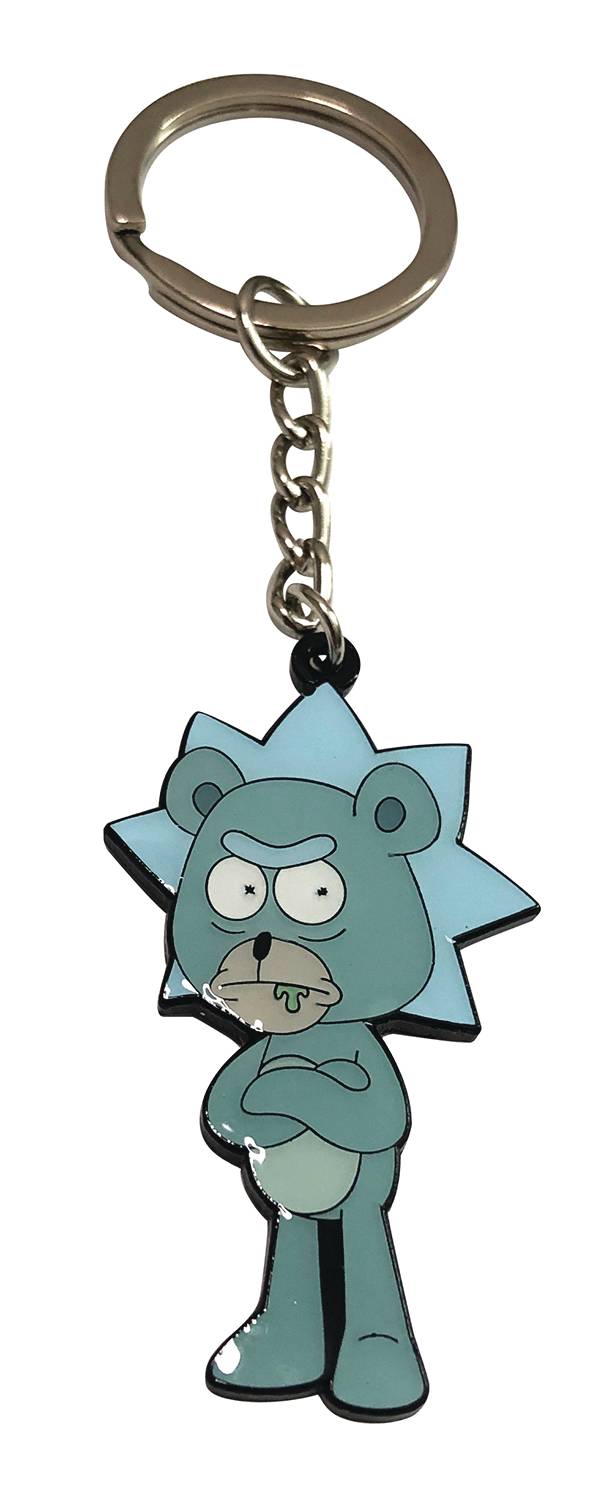 rick and morty plush keychain