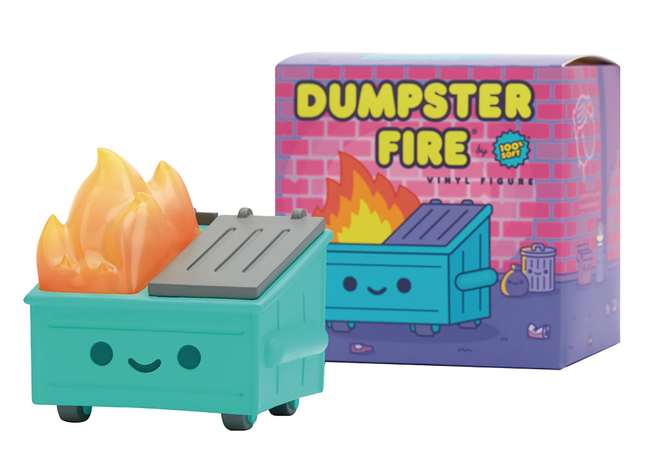 dumpster fire vinyl figure this is fine