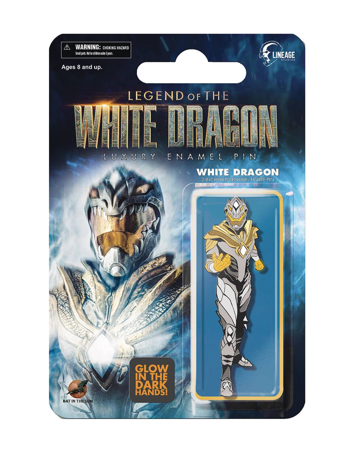 SEP208167 LEGEND OF WHITE DRAGON WHITE DRAGON RETRO FIGURE PIN GID