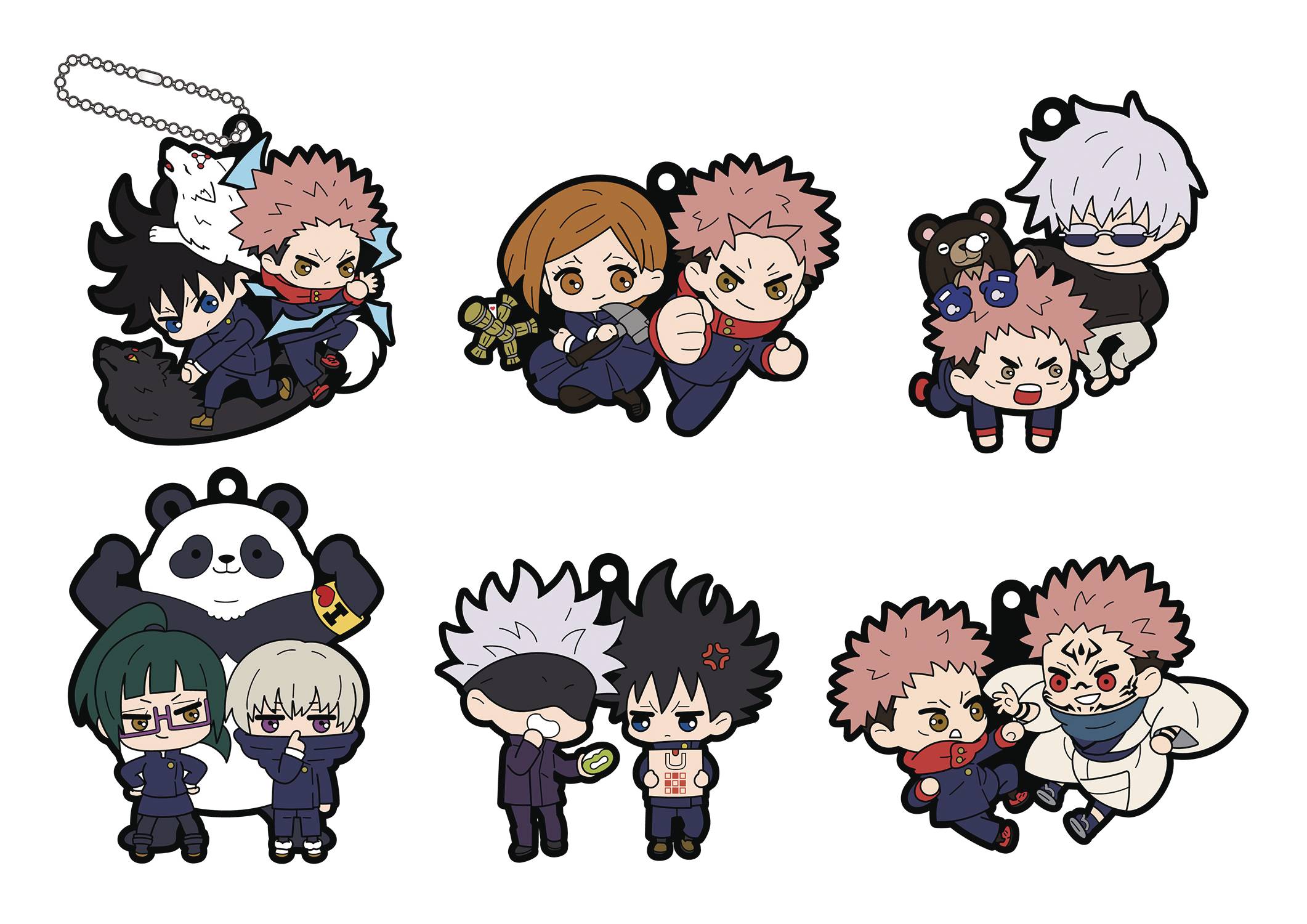 DEC208112 - JUJUTSU KAISEN RUBBER MASCOT BUDDY COLLE 6PC DS - Previews ...