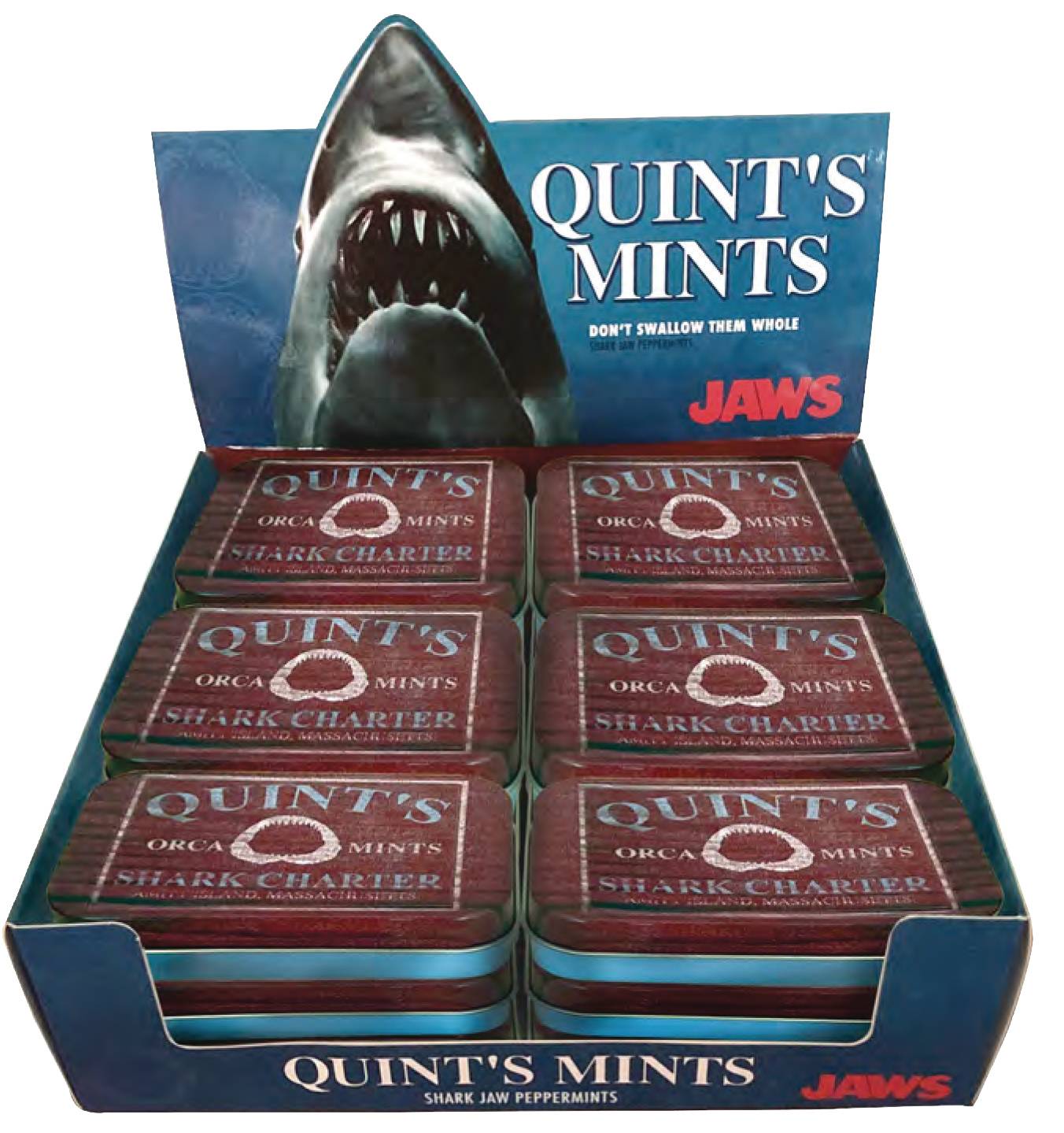 Jan219267 Jaws Quints Mints Sours Candy Tin 18ct Dis Previews World