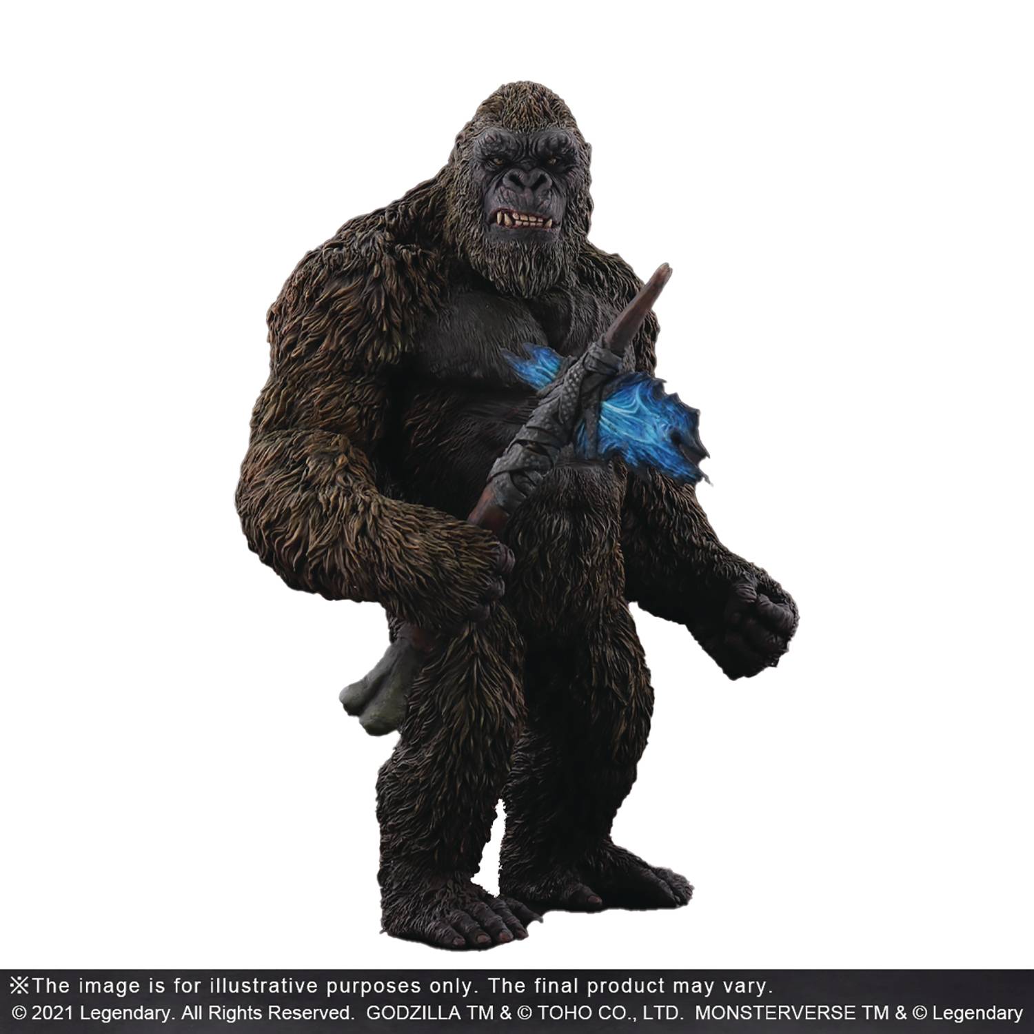 DEC218123 - GODZILLA VS KONG 2021 TOHO LRG KAIJU SER KONG PVC STATUE ...