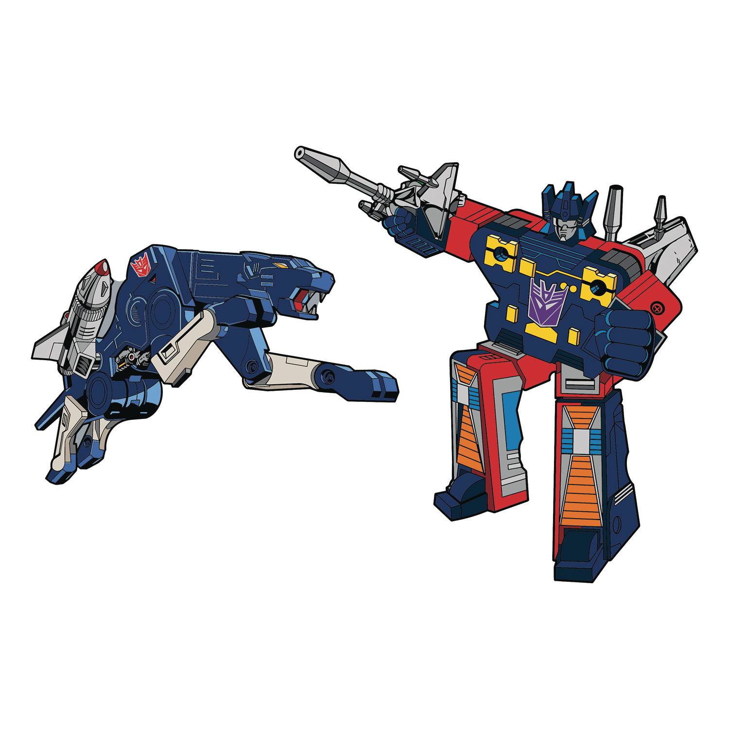 FEB229442 - TRANSFORMERS RAVAGE X RUMBLE RETRO PIN SET - Previews World