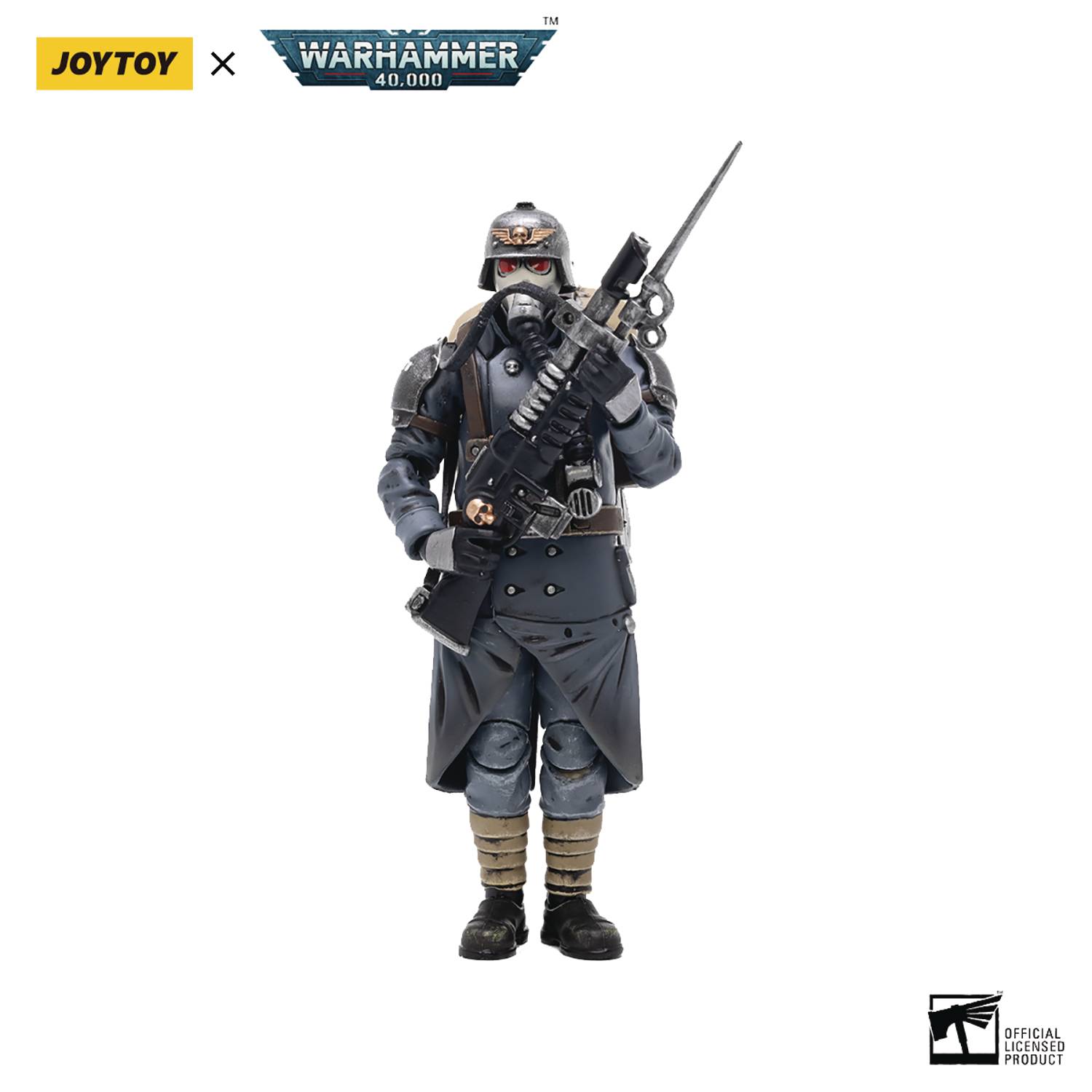 MAR228751 - JOYTOY WH 40K DEATH KORPS KRIEG VET SQUAD GUARDSMAN 1/18 AF ...