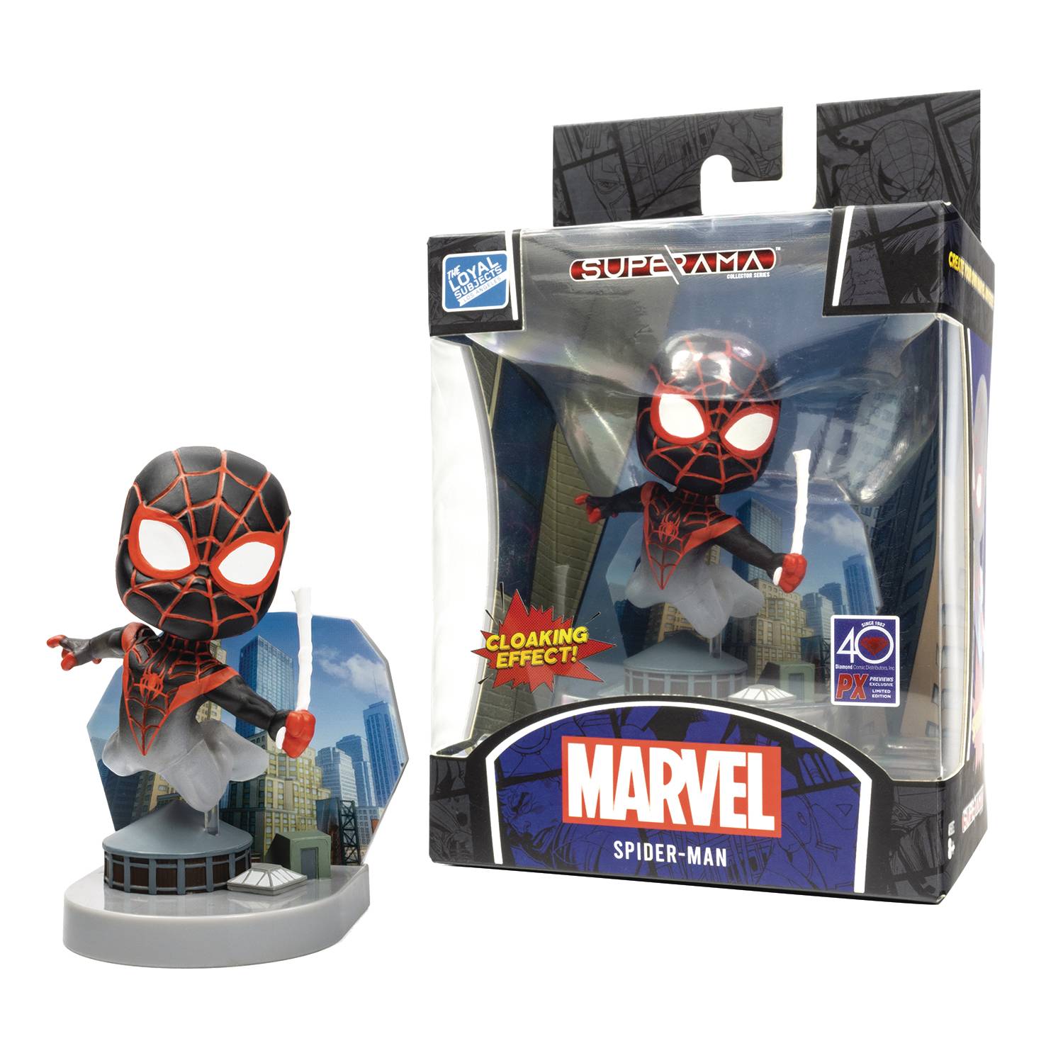 MAR228734 - MARVEL SUPERAMA SPIDER-MAN MILES MORALES CLOAKING PX ...