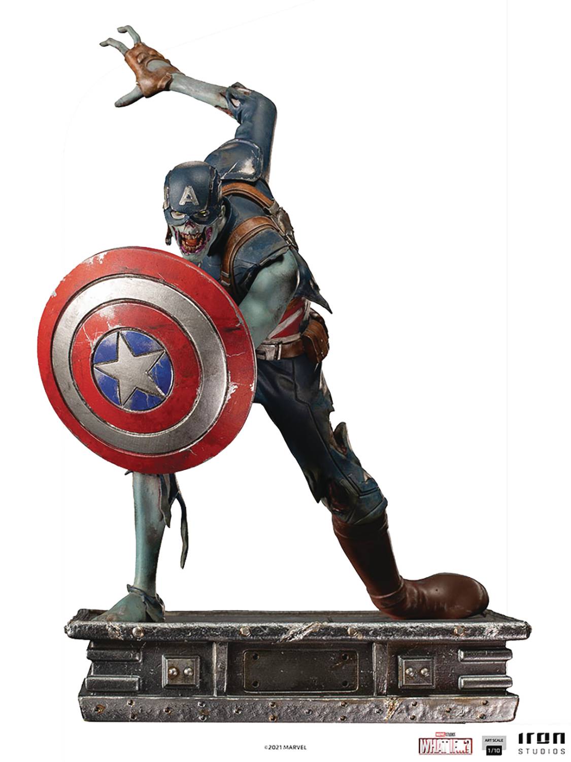 zombie captain america statue