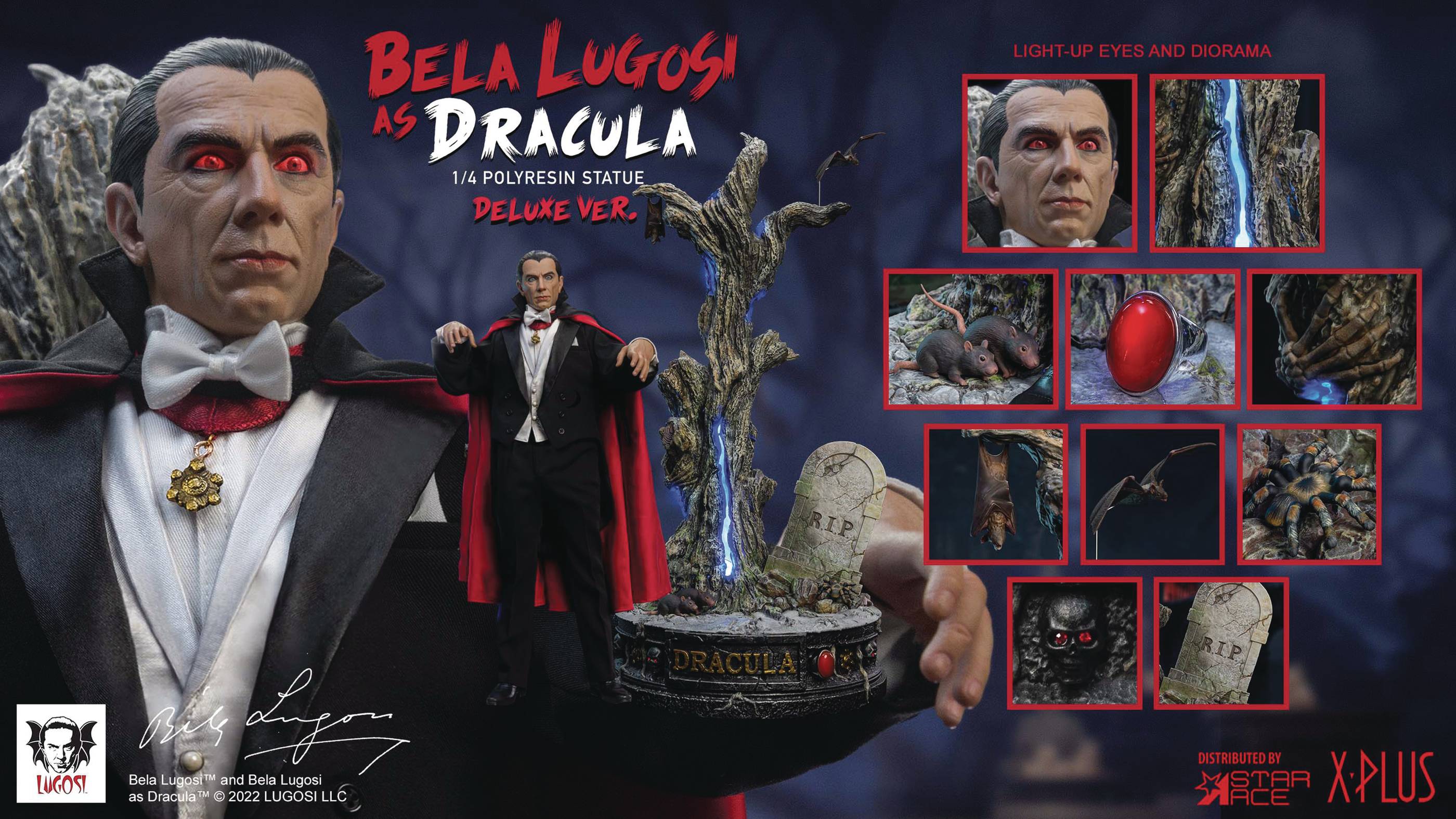 Nov228172 - Bela Lugosi As Count Dracula 1 4 Polyresin Statue Dlx Ver 