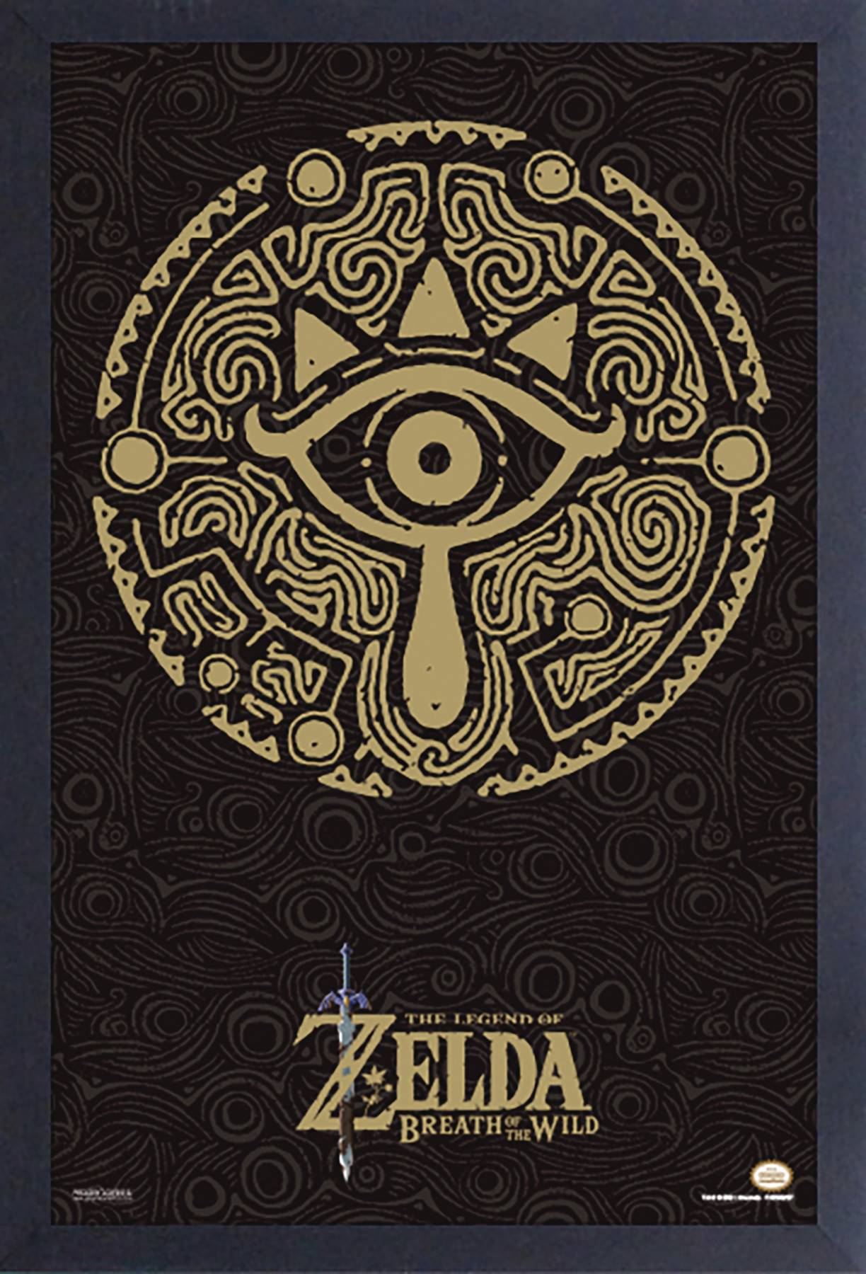 DEC228426 ZELDA BOTW SHEIKAH EYE FRAMED PRINT Previews World