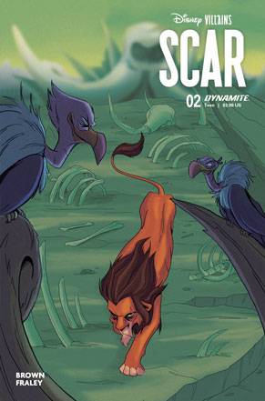 MAR230482 - DISNEY VILLAINS SCAR #2 CVR F 10 COPY INCV FRALEY ORIGINAL ...