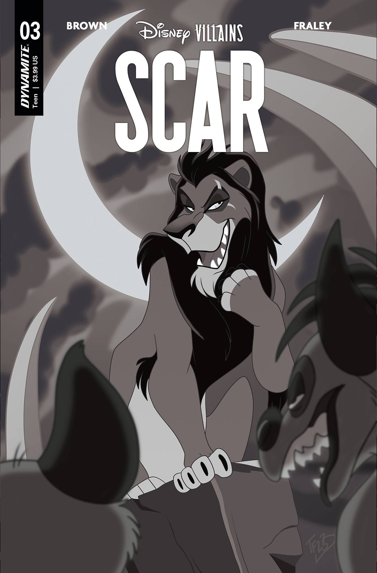 DISNEY VILLAINS SCAR #3 CVR G 10 COPY INCV FORSTNER B&W (APR230487) 