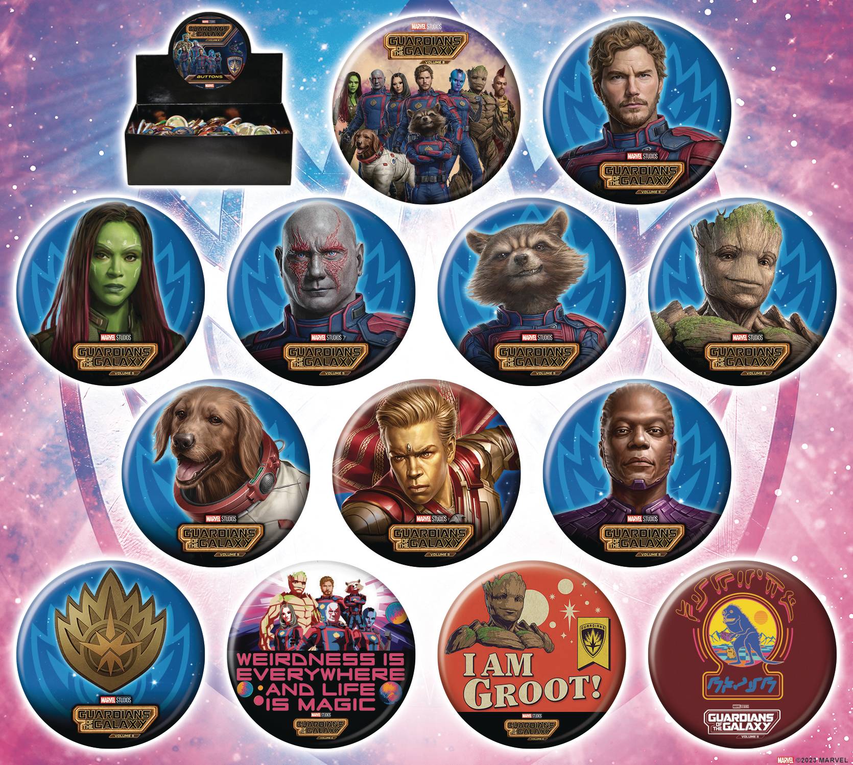 Feb238692 Gotg Wv3 144 Piece Button Asst Previews World 0549