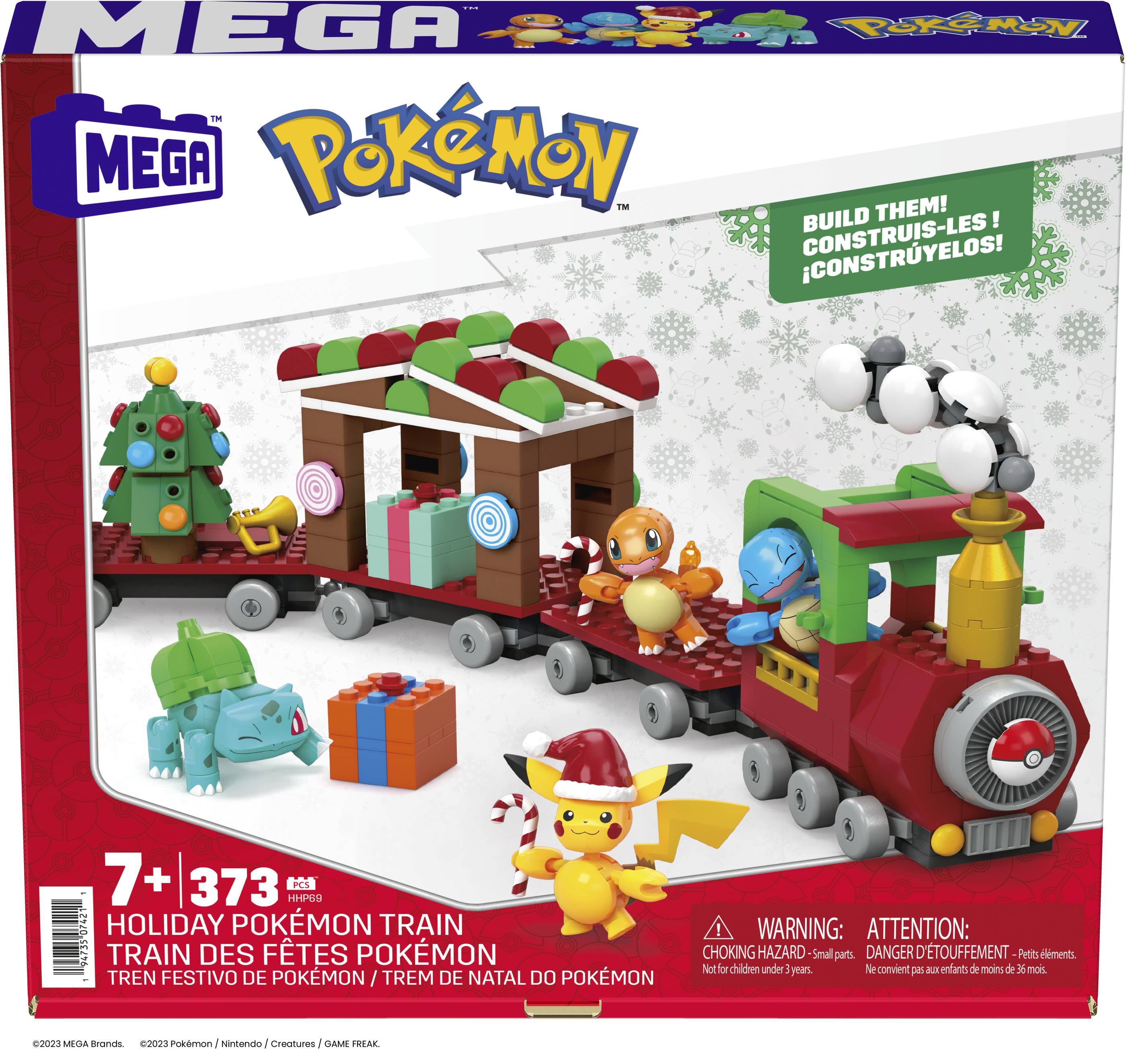 MAY238227 MEGA CONSTRUX POKEMON HOLIDAY TRAIN SET CS Previews World