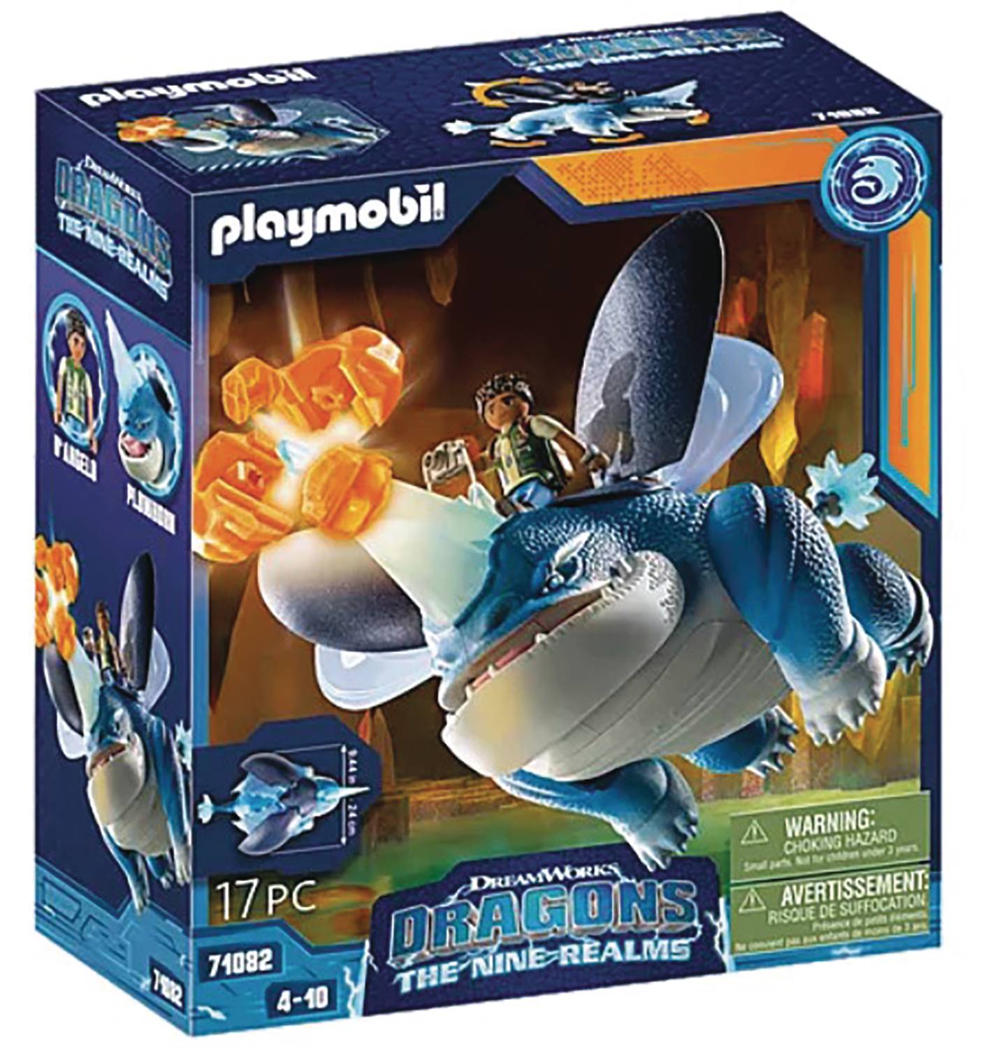 JAN248150 - PLAYMOBIL DRAGONS NINE REALMS PLOWHORN AND D`ANGELO PLAY ...