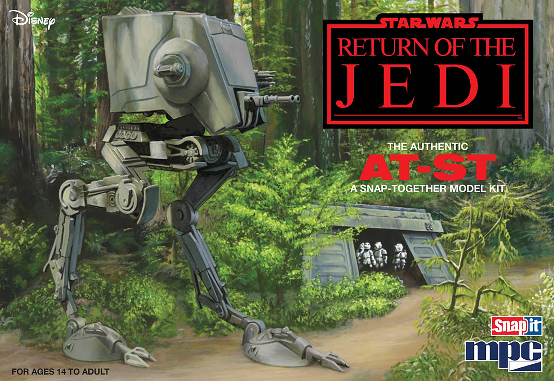 JAN252588 - STAR WARS ROTJ AT-ST WALKER 1/100 SCALE MODEL KIT (O/A ...