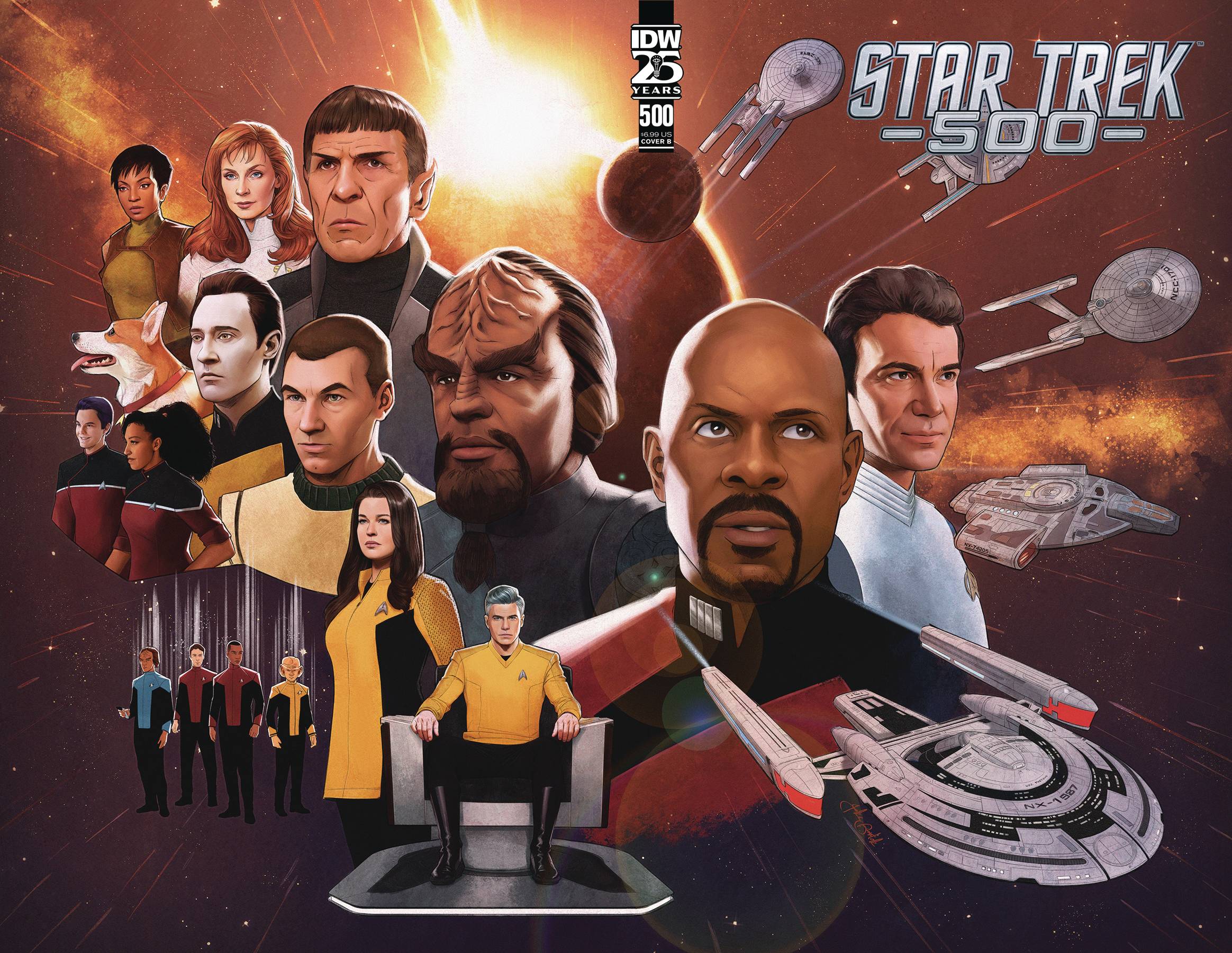 JUN241212 - STAR TREK #500 CVR B BARTOK - Previews World