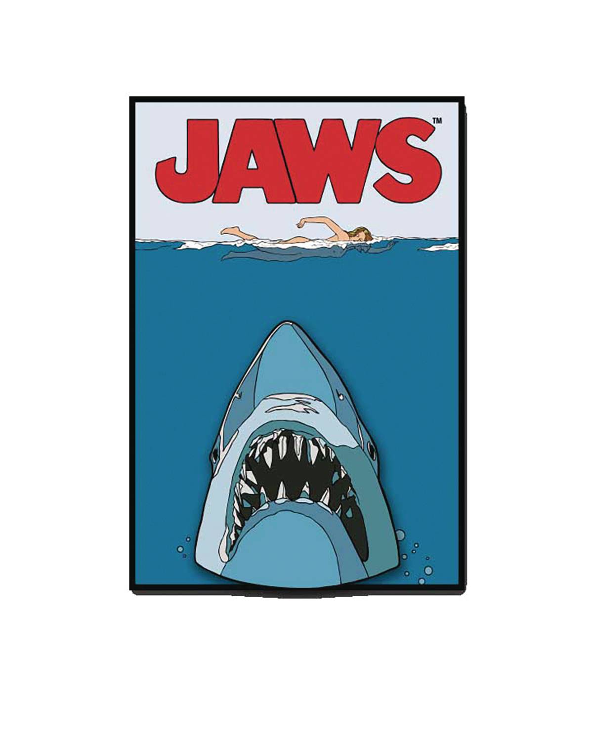 MAR248015 - JAWS POSTER ENAMEL PIN - Previews World