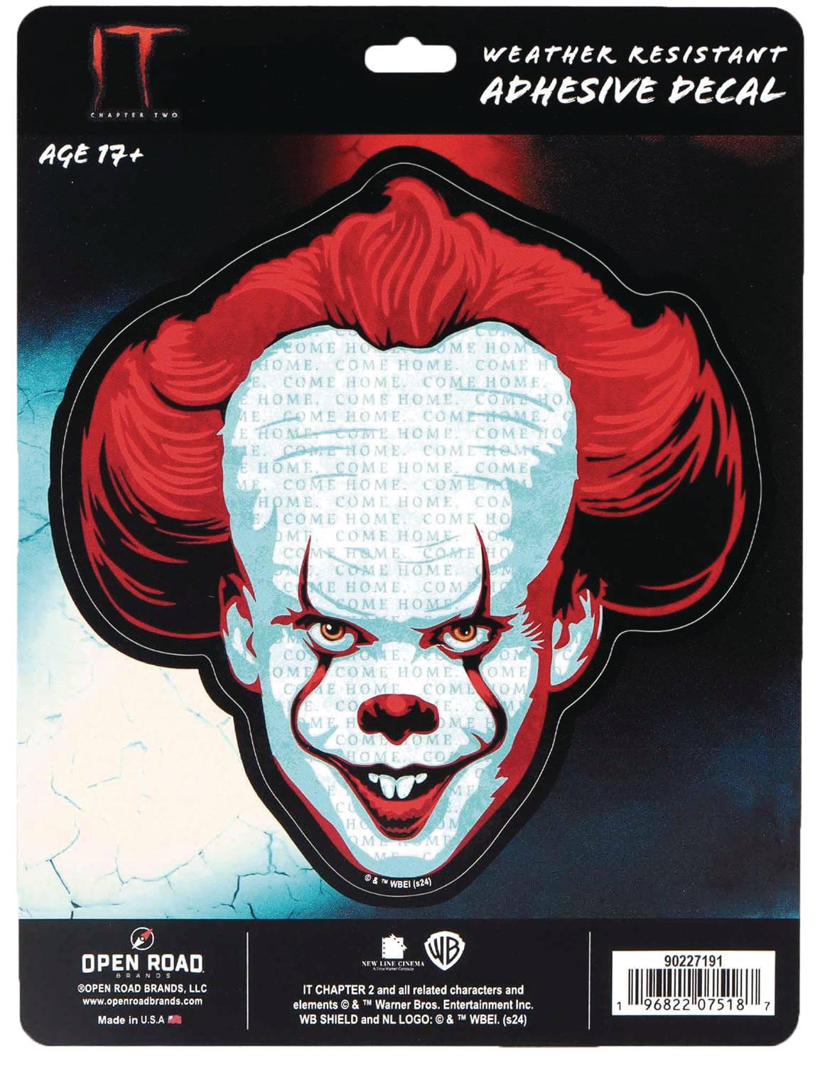 MAY248392 - PENNYWISE DECAL - Previews World