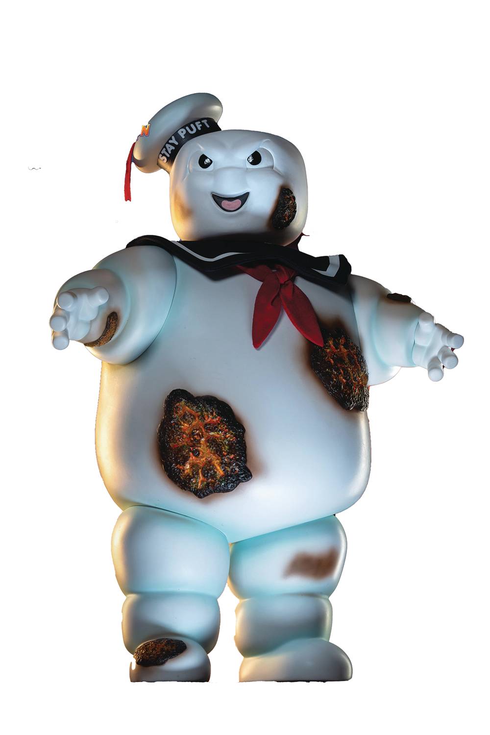 MAY249372 - STAY PUFT MARSHMALLOW MAN 30CM SOFT VINYL STATUE BURNING ED ...