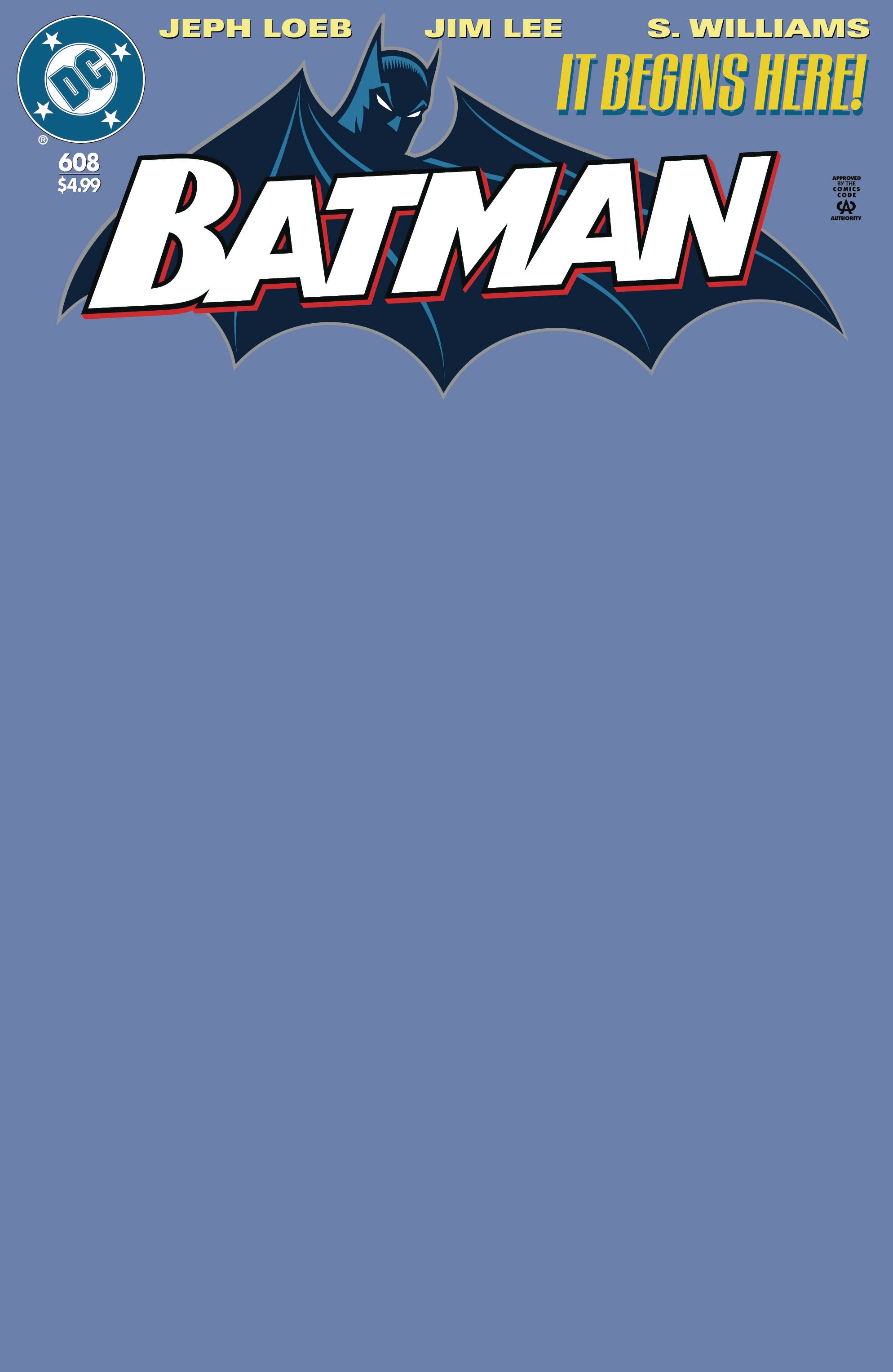 NOV243045 - BATMAN #608 FACSIMILE EDITION CVR C BLANK CSV - Previews World