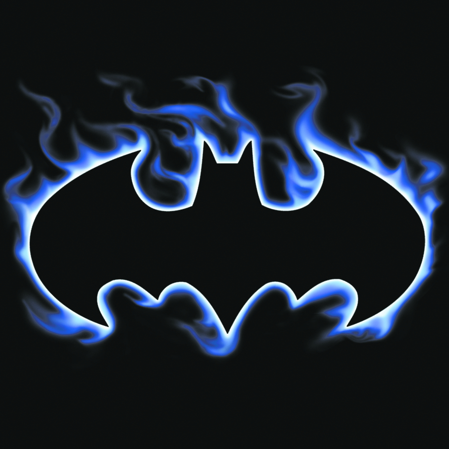 flaming batman logo