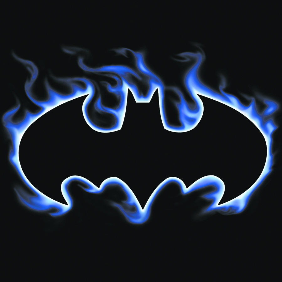 Coole Batman Logos in Flammen