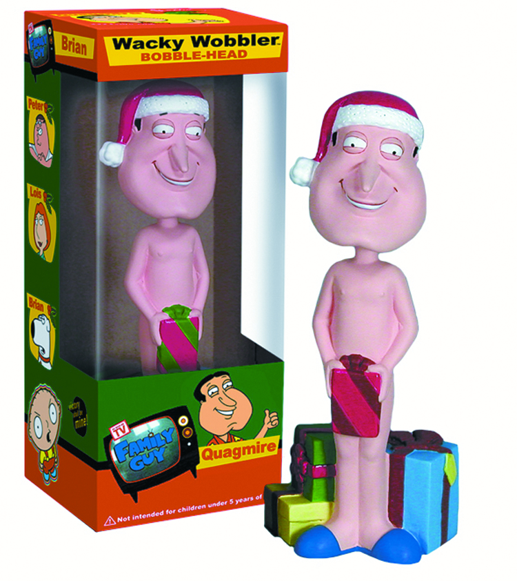 AUG064428 - FAMILY GUY XMAS QUAGMIRE SERIES 2 WACKY WOBBLER