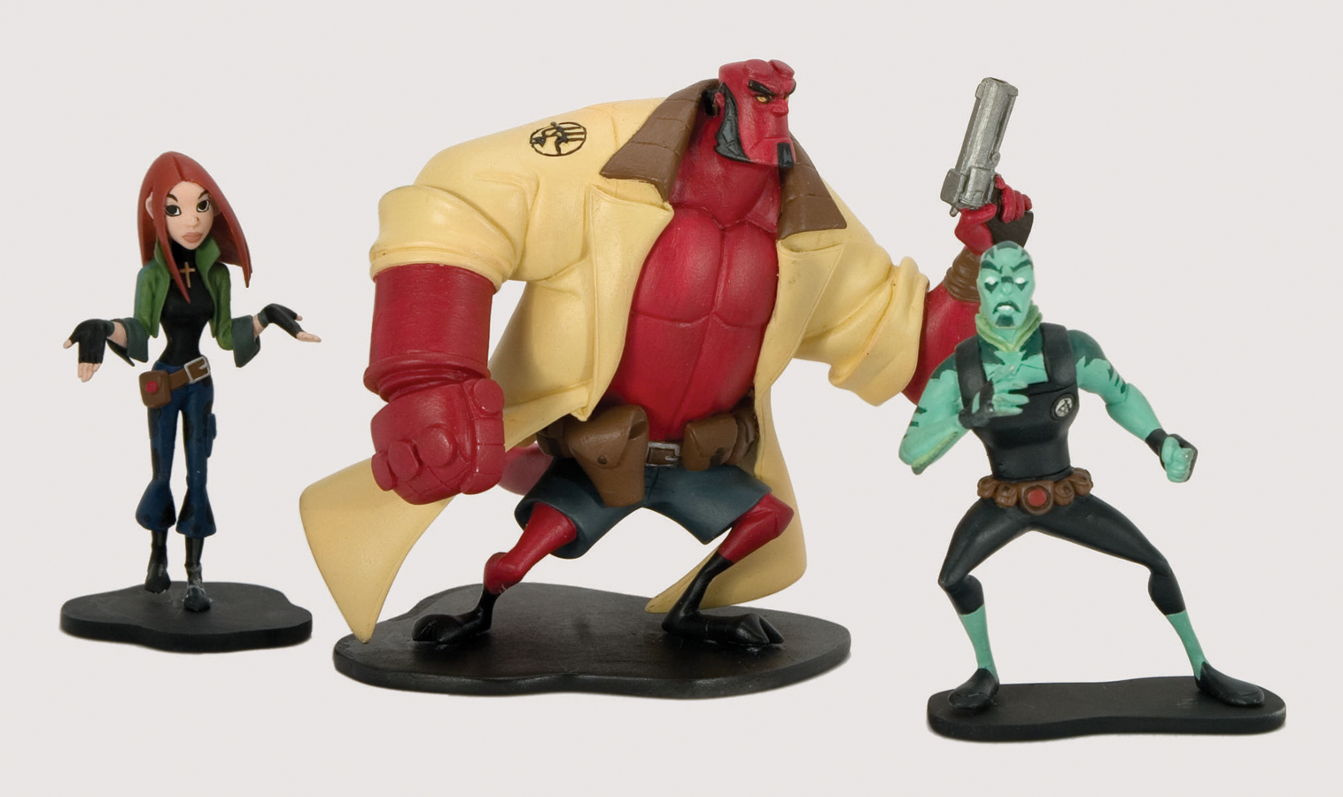 OCT060059 - HELLBOY ANIMATED PVC SET - Previews World