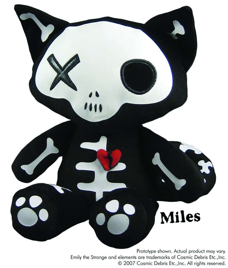 MAY074344 EMILY STRANGE SKELE POSSE MILES PLUSH Previews World