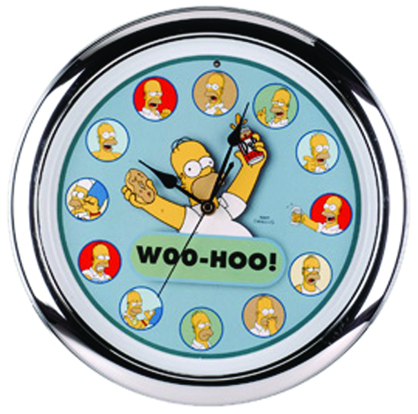 APR084994 - SIMPSONS HOMER TALKING WALL CLOCK - Previews World