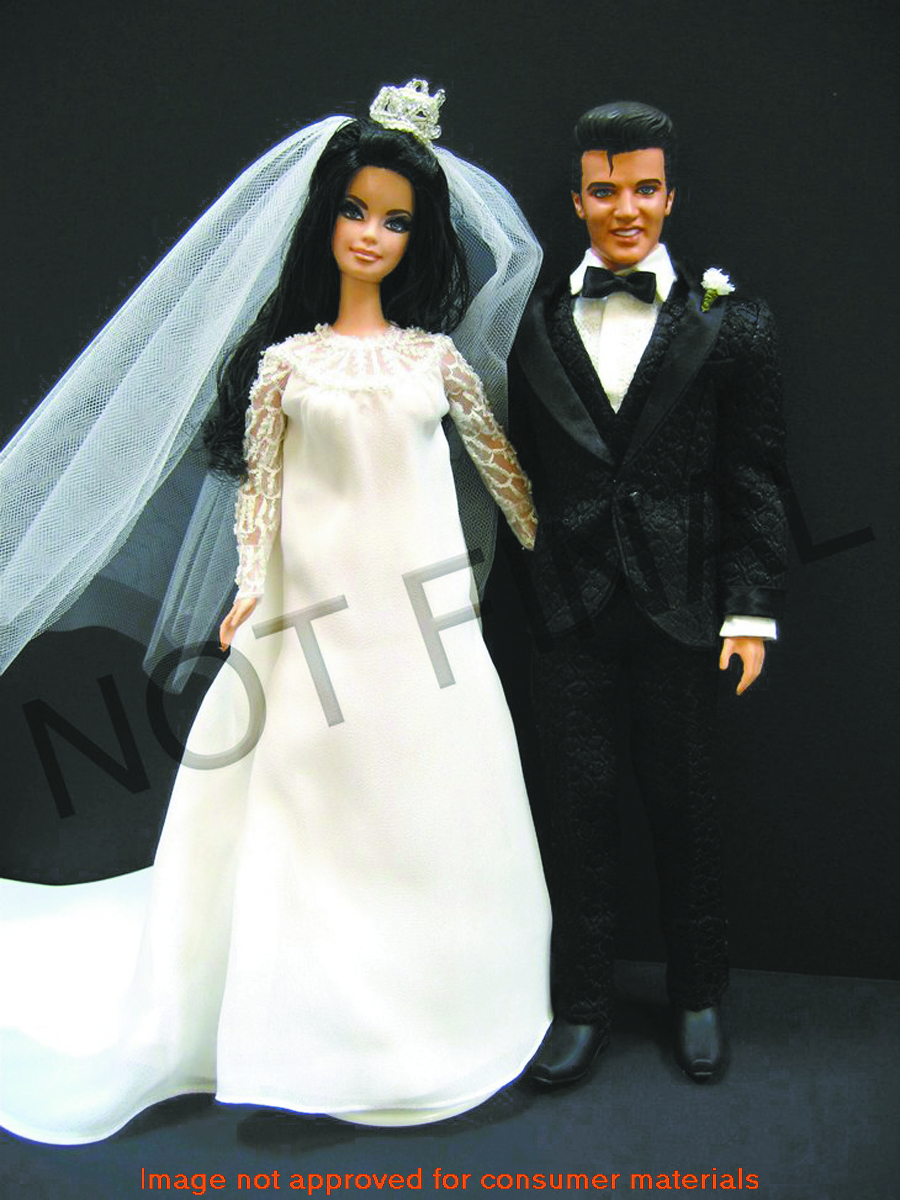 elvis and priscilla barbie doll giftset