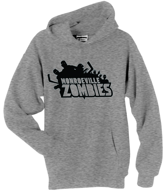 DEC084622 MONROEVILLE ZOMBIES GRY HOODIE LG Previews World