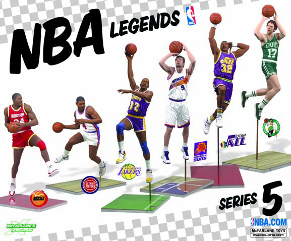 JUL090423 - TMP SPORTS NBA LEGENDS SERIES 5 OLAJUWON AF CS 