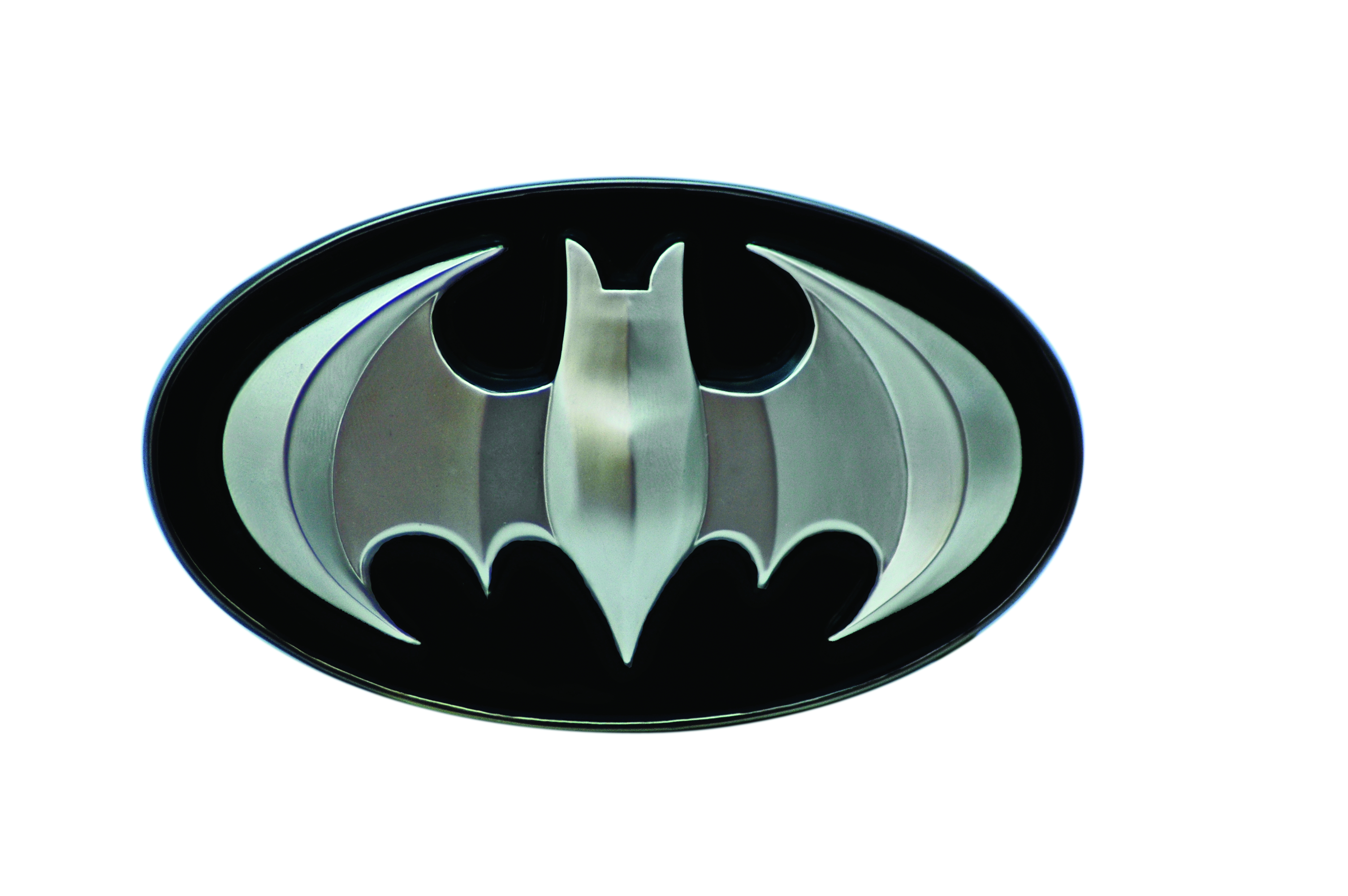 SEP091517 - BATMAN 3D BLACK & SILVER BELT BUCKLE - Previews World