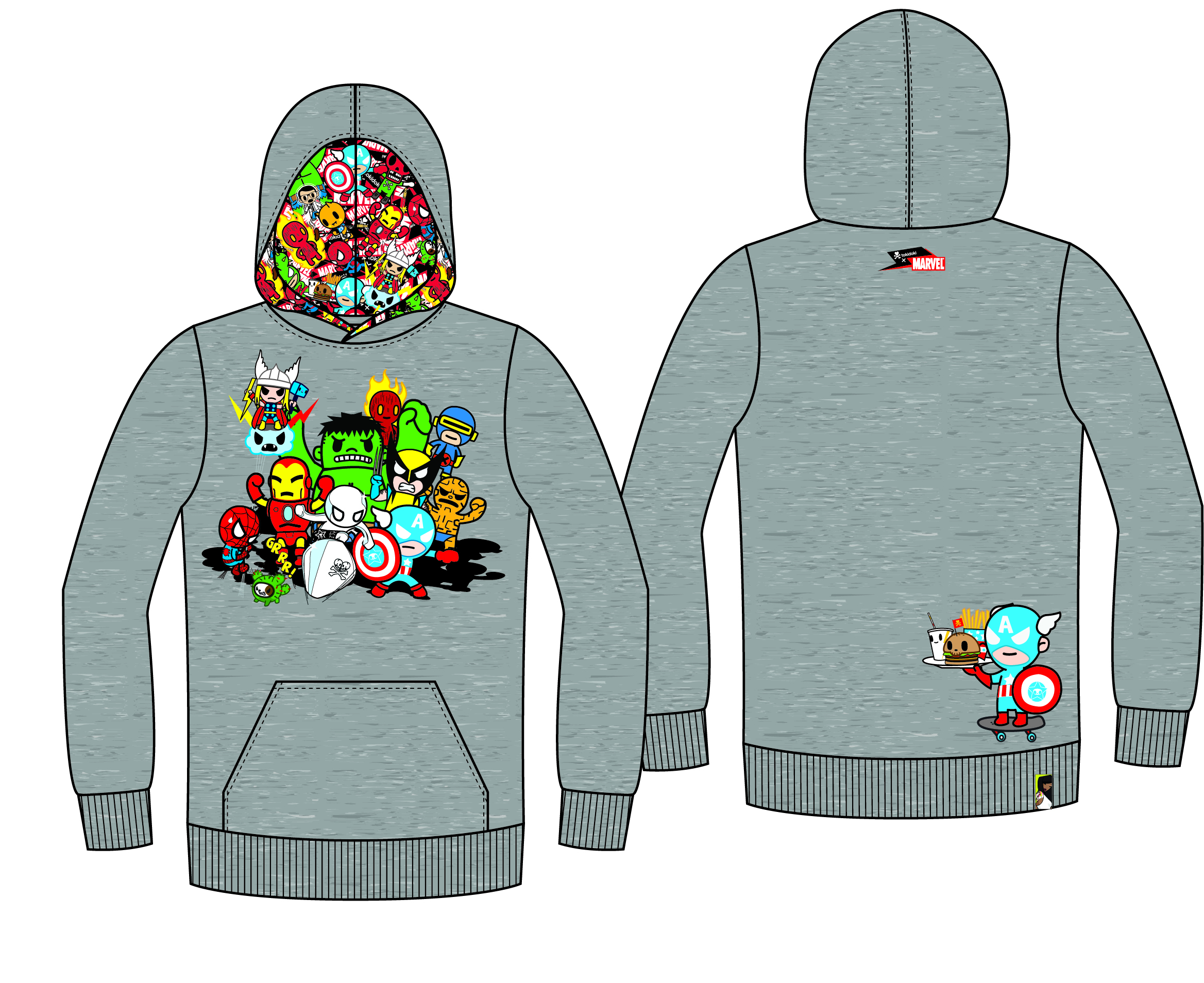 Tokidoki marvel sales hoodie