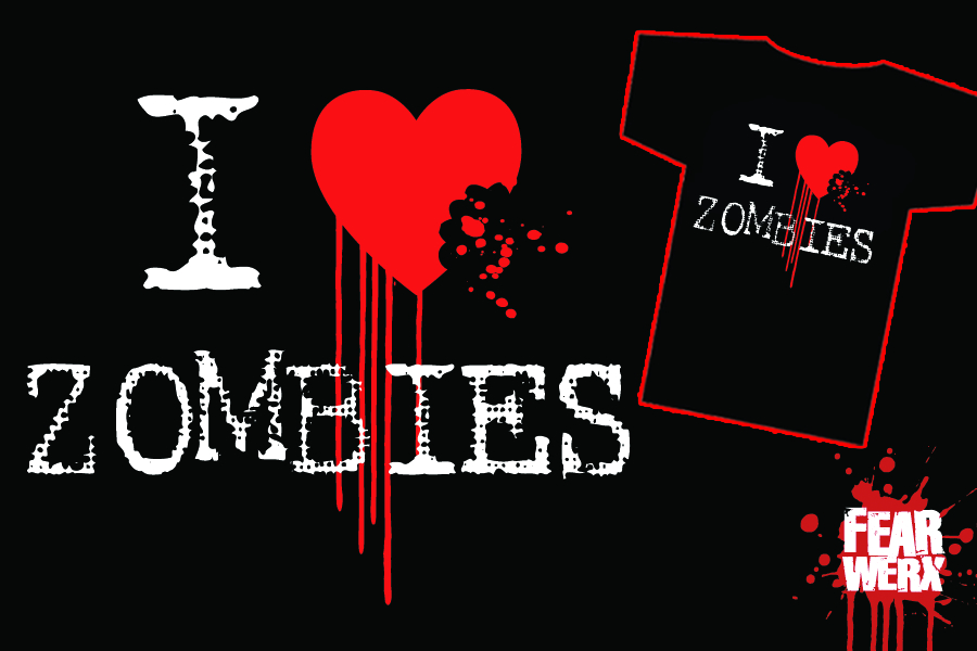 DEC091262 - I HEART ZOMBIES T/S MED - Previews World