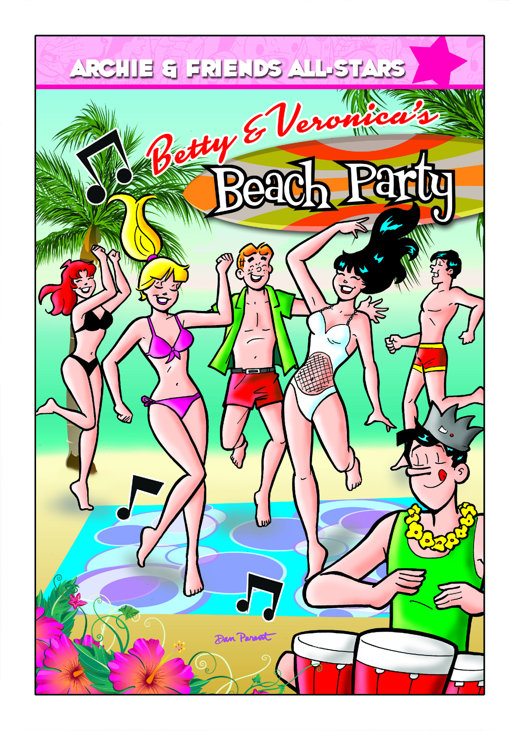 Пляж комиксы. Пляжная вечеринка комикс. Beach Veronica. Betty and Veronica in Beach. Veronica Party.