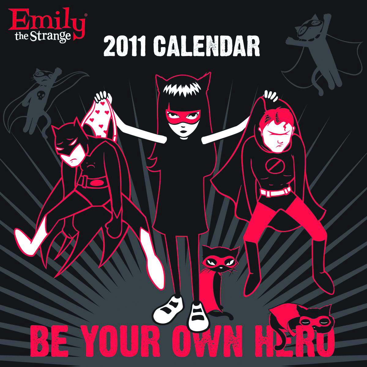 APR101284 EMILY THE STRANGE 2011 WALL CALENDAR Previews World