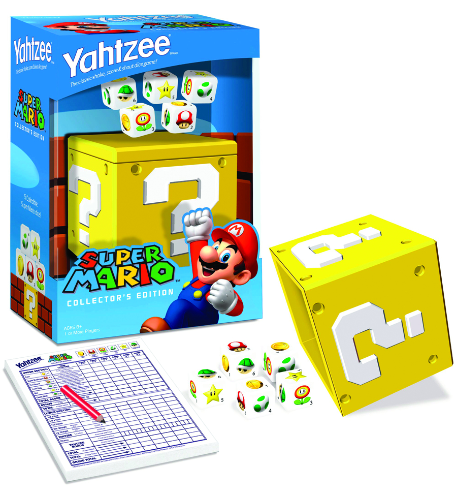 APR101751 SUPER MARIO YAHTZEE 2010 ED Previews World