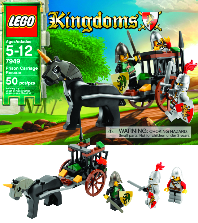 JAN108020 LEGO KINGDOMS PRISON CARRIAGE RESCUE SET Previews World